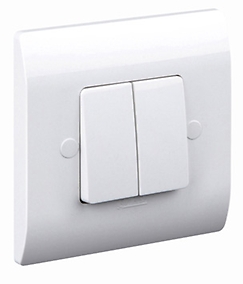 INTERRUPTEUR DOUBLE VA ET VIENT ORIENT BLANC