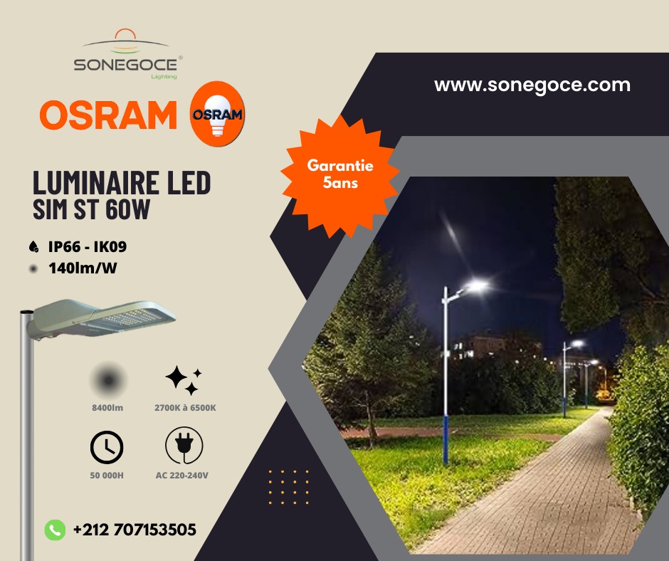 LUMINAIRE LED SIM ST OSRAM 60W à 150W 5700K