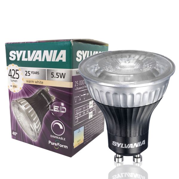 LAMPE LED GU10 SYLVANIA 5.5W 220V 840 DIMMABLE