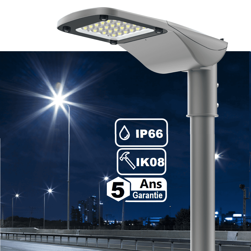 LUMINAIRE LED PREMIUM 50 à 150W 4000K IP66 IK08 Dimmable